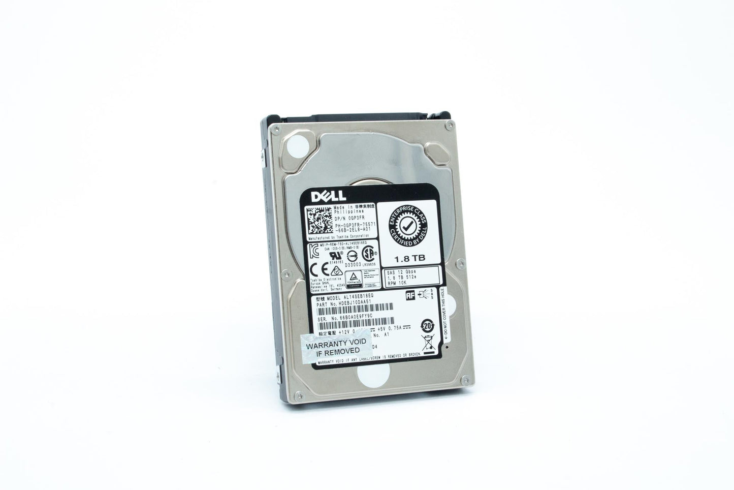 Dell 1.8TB, SAS, 10K, 2.5