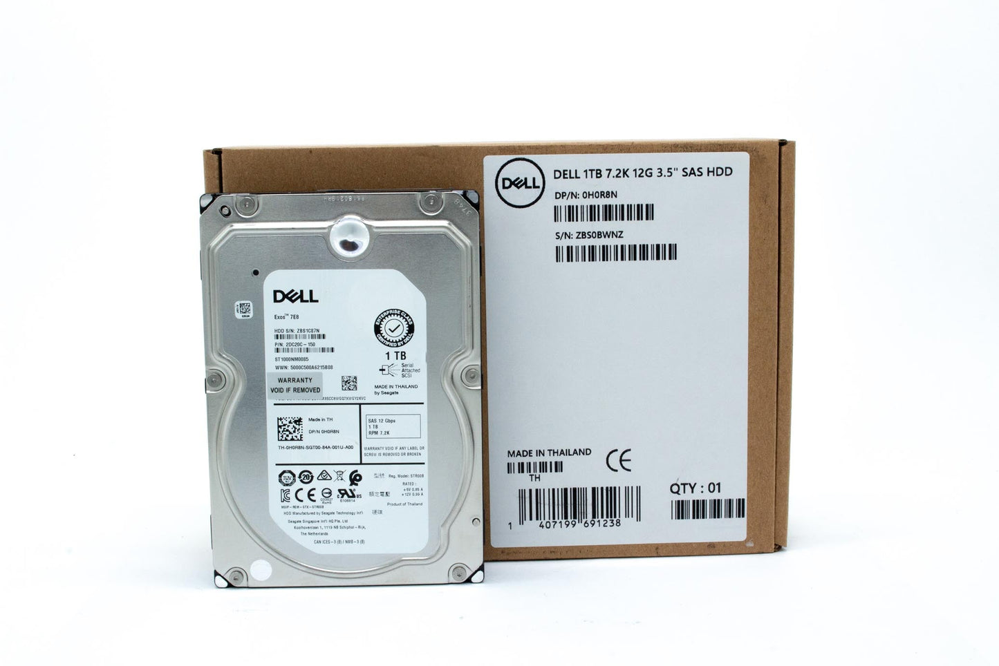 Dell 1TB SAS HDD, 7200 rpm, 3.5"