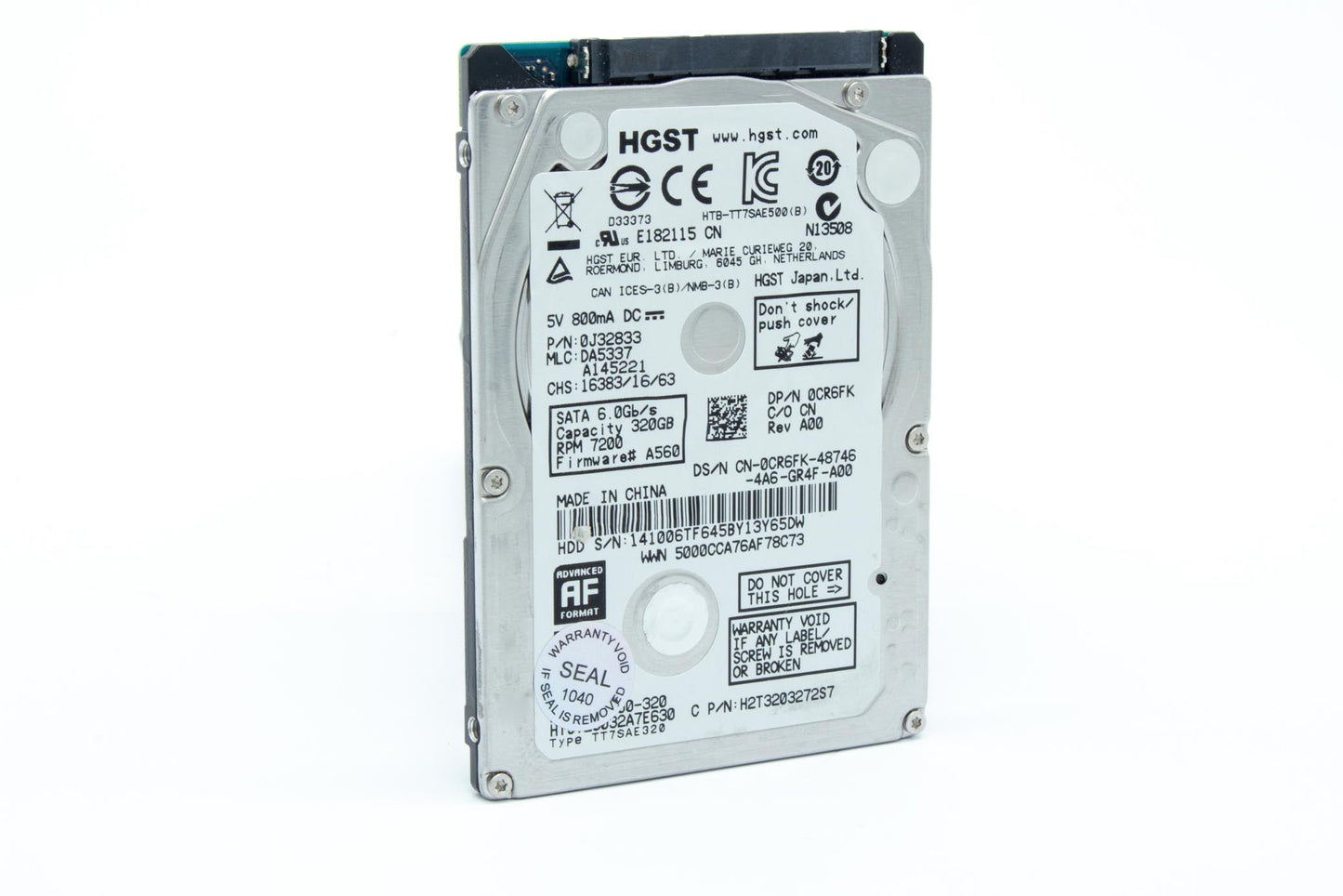 HGST 320GB 2.5-Inch Internal Hard Drive