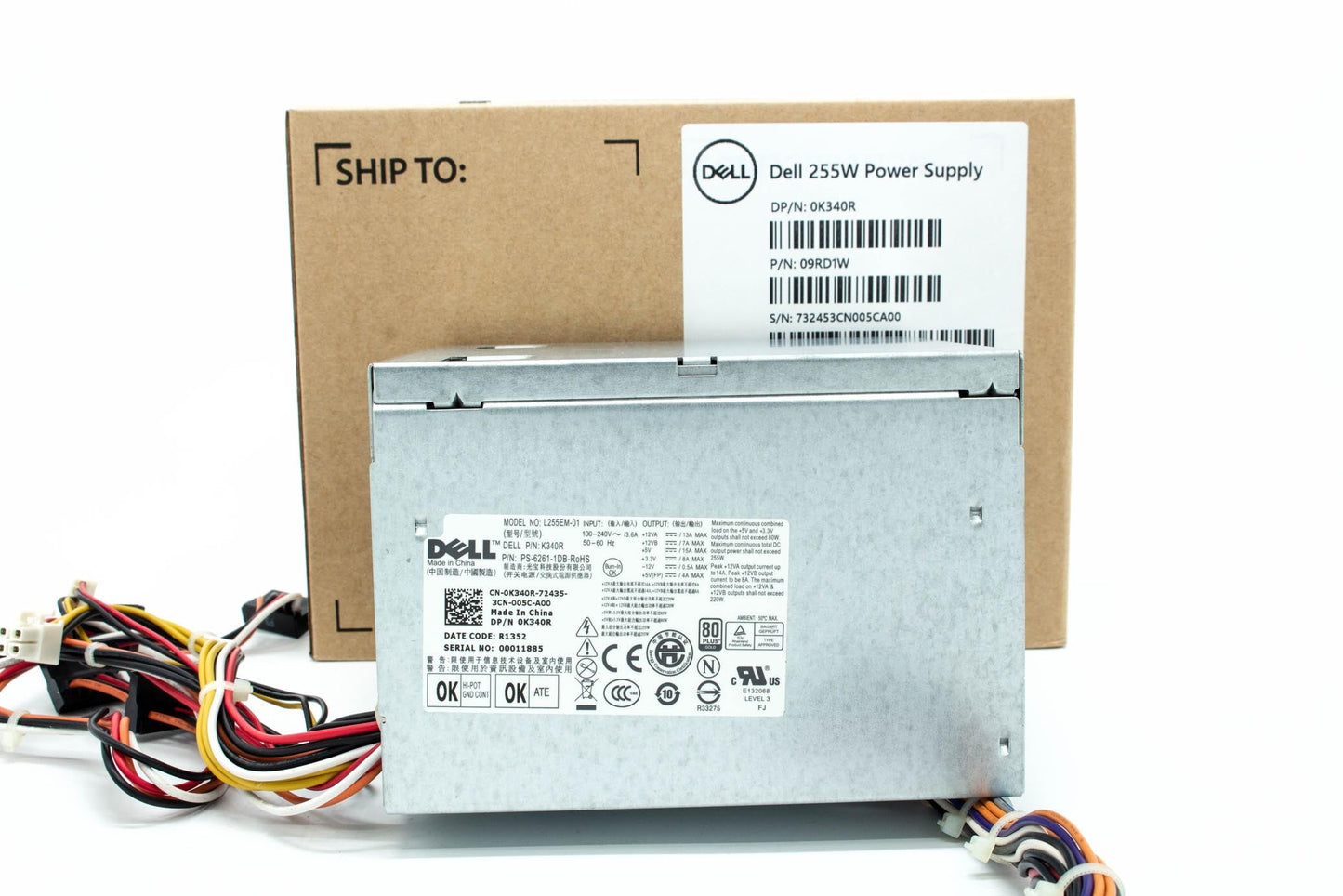 Dell 255W Power supply, Bon Jovi (MT) GOLD, Liteon