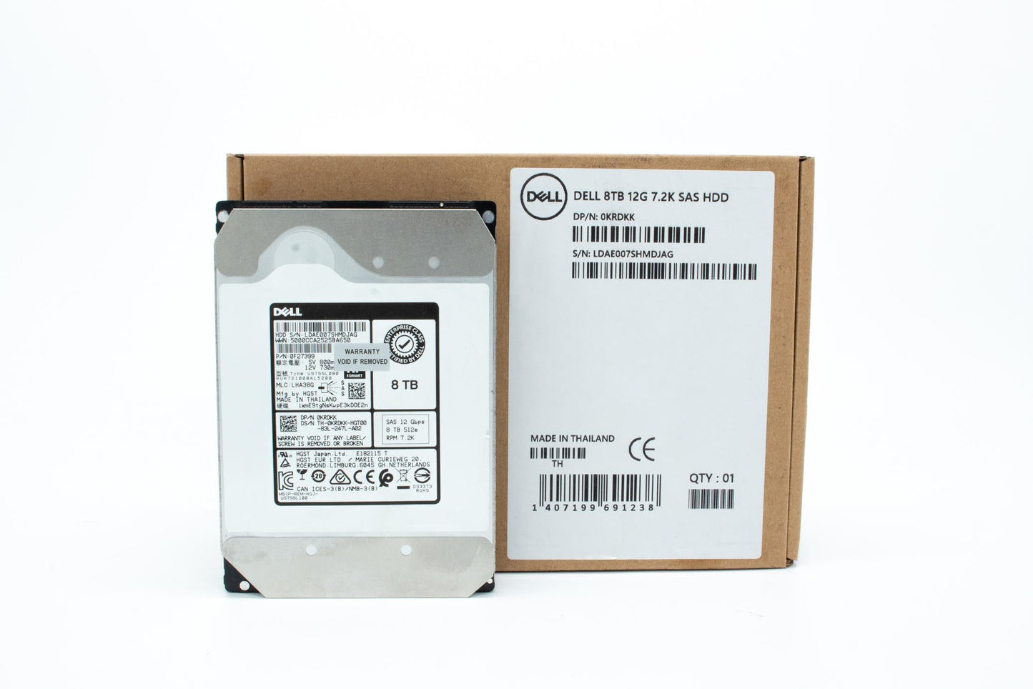 Dell 8TB NLSAS 7200 rpm HDD, 3.5"