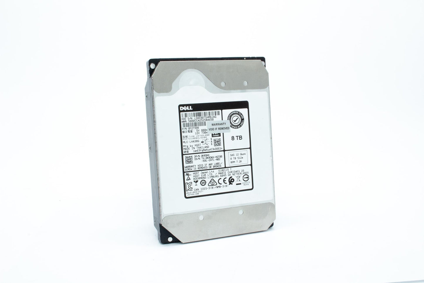 Dell 8TB NLSAS 7200 rpm HDD, 3.5"