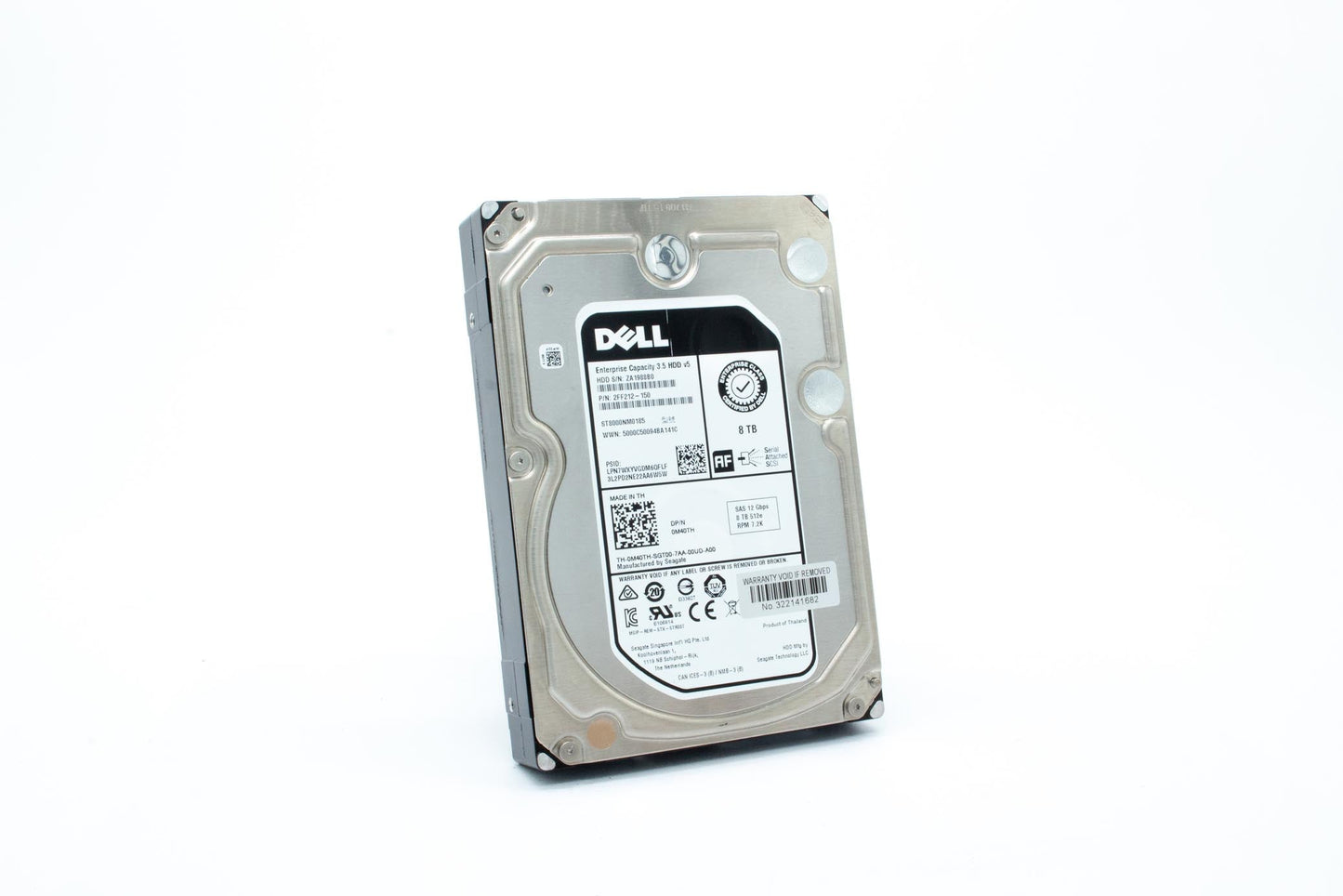 Dell 8TB, HDD, 7.2K RPM, 3.5 inch, Non Encrypted, SAS12, 512e, 64MB, Makara Plus ISE, Enterprise Class