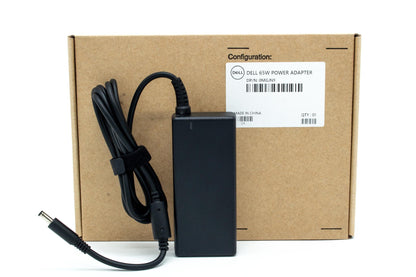 Dell AC adapter with 65W power output, 19.5V voltage, 3Pin 4.5mm connector, designed for Dell notebooks