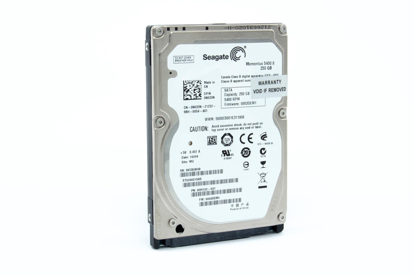 Dell Genuine HDD Hard Drive (0N633N) 250GB in Qatar