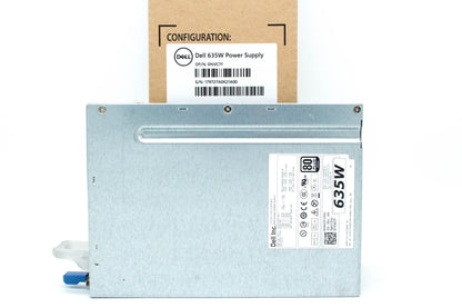 Dell Power Supply Unit, 635W output, 80 Plus Gold efficiency, compatible with Dell Precision T3600 and T5600 systems.