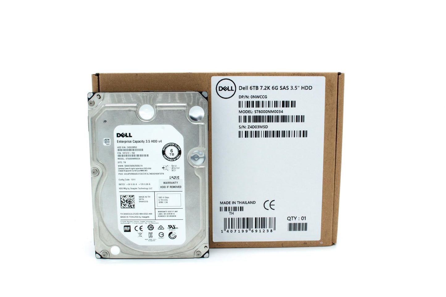 Dell 6TB SAS 7200 rpm 3.5"