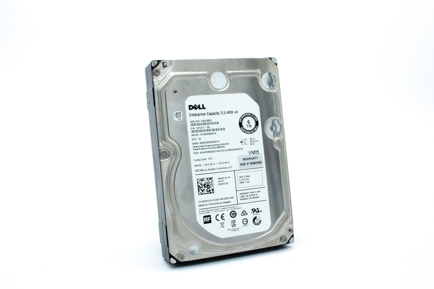 Dell 6TB SAS 7200 rpm 3.5"