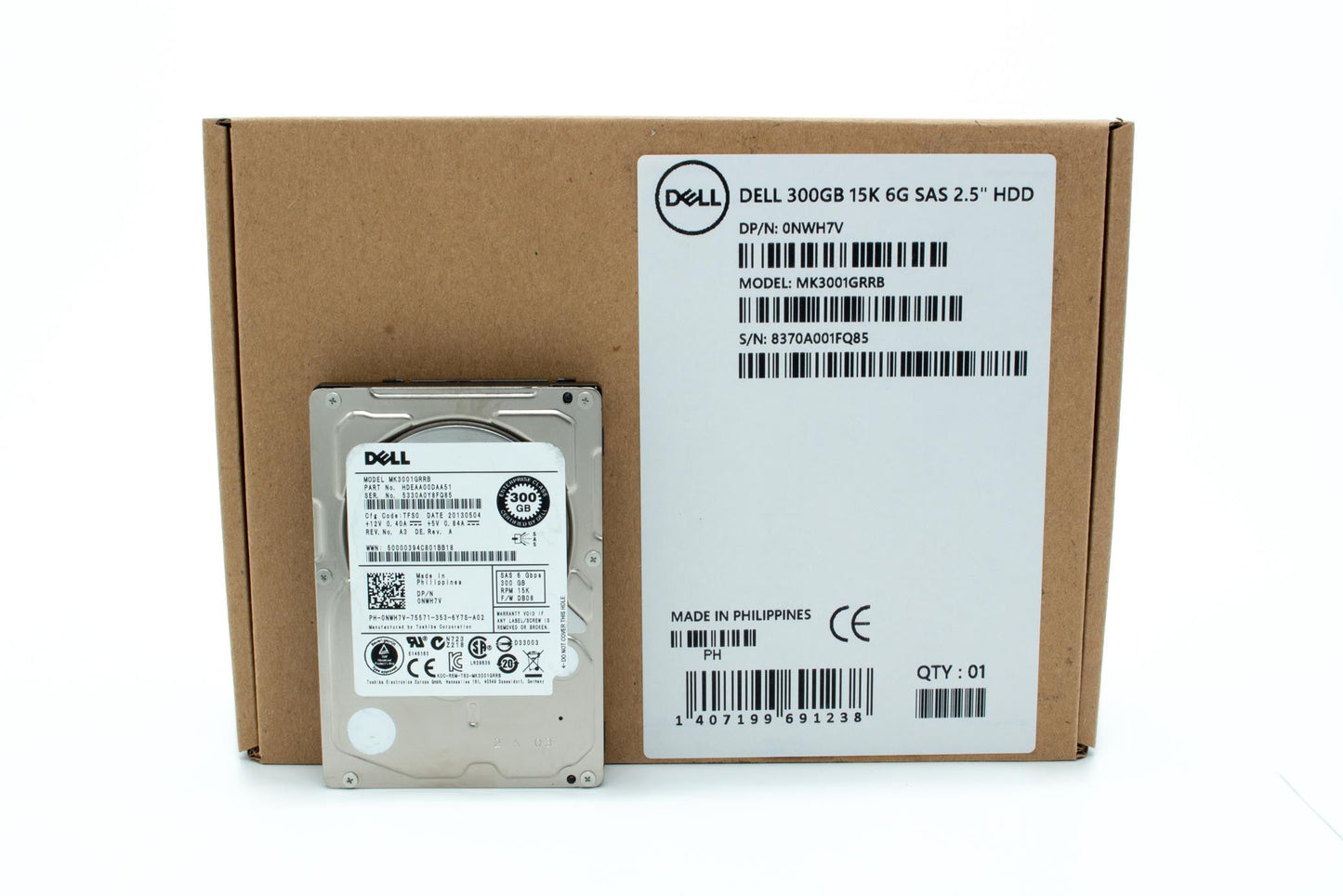 Dell 300GB, 15000 rpm, 2.5", SAS