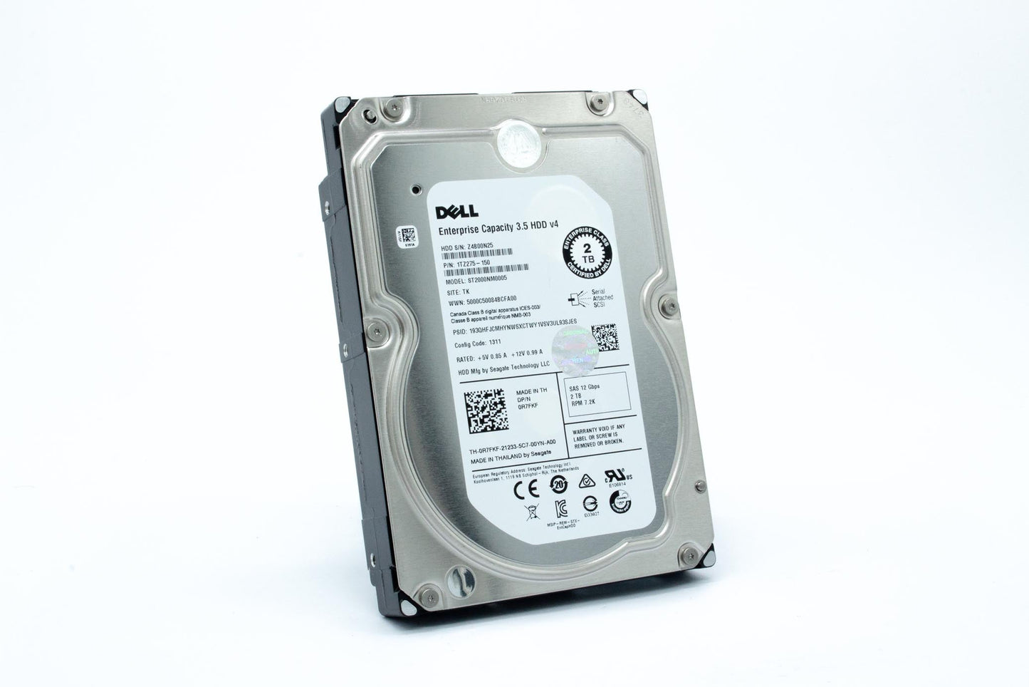 Dell 2000GB, 7200 rpm, 3.5", SAS, 12Gbps