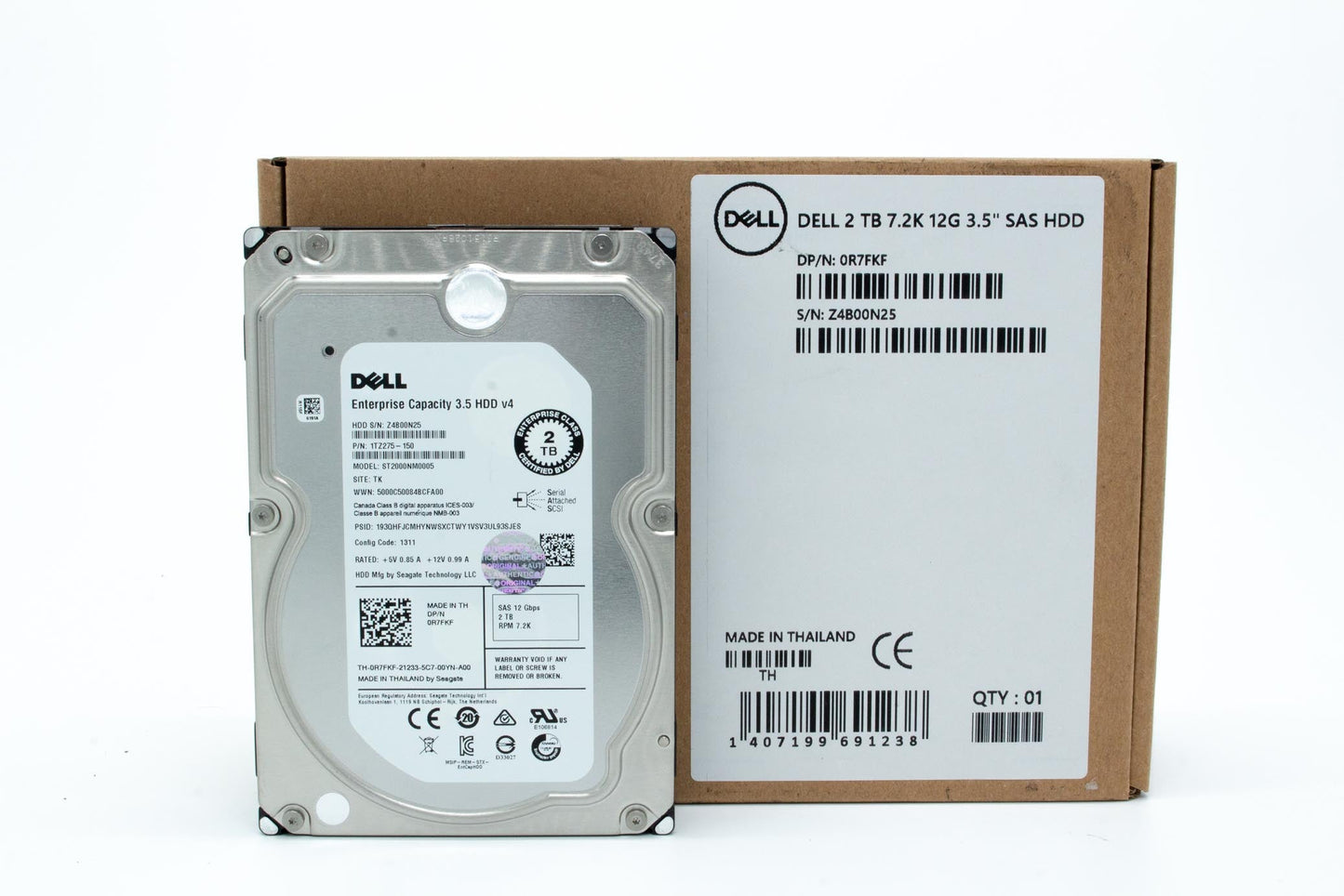 Dell 2000GB, 7200 rpm, 3.5", SAS, 12Gbps