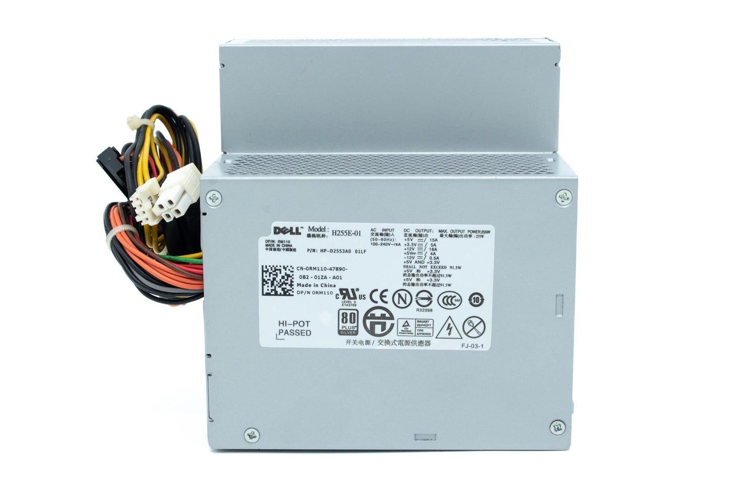 Dell 255W Power Supply, MCDT, EPA, Hipro