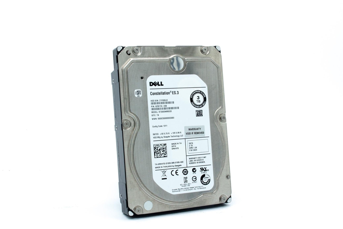 Dell HDD, 3TB, 512b, SATA, 7.2K RPM, 3.5 inch, 128MB, Seagate, Megalodon, (ES, Enterprise Class)