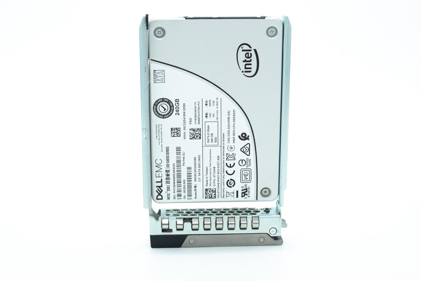 Dell T1WH8 / Intel SSDSC2KG240G8R 240GB 2.5" 6Gbps TLC D3 S4610 Series Mixed Use SED SATA SSD