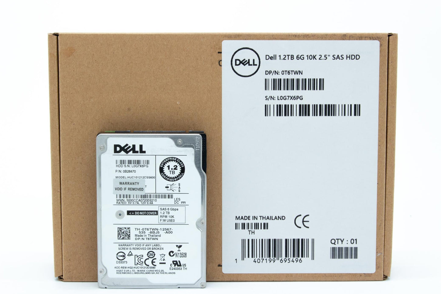 Dell 1.2TB 10k 6G SAS SFF hard drive