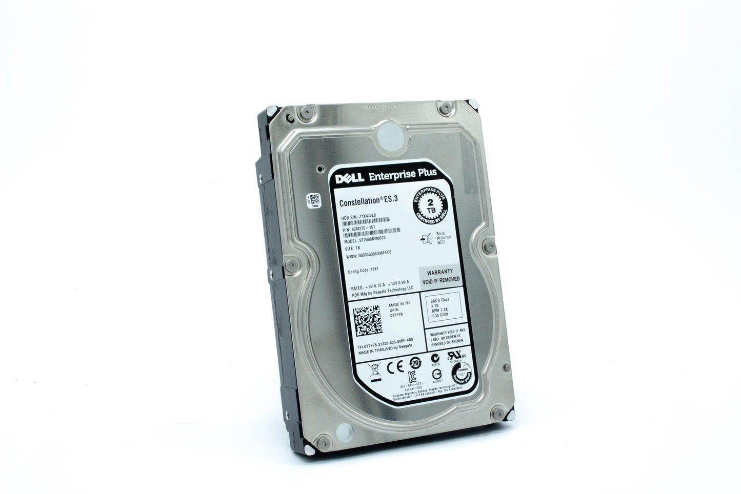 Dell CMPL 2TB 7.2K 6G NLSAS 3.5" HDD