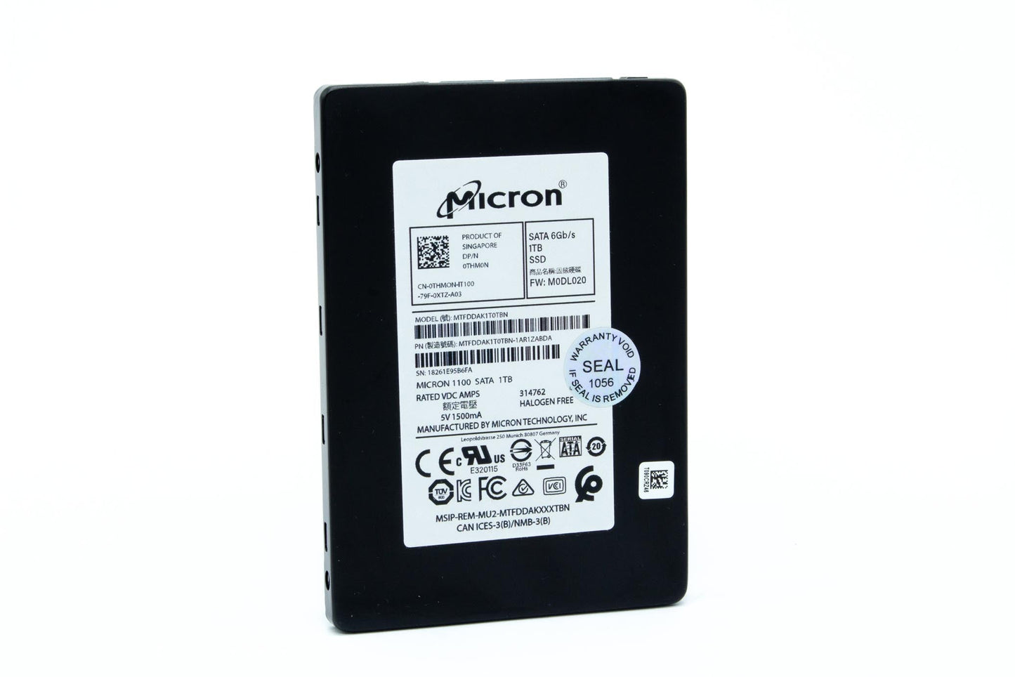 Micron SSD MTFDDAK1T0TBN-1AR12ABYY 1100 1TB 2.5inch Bare