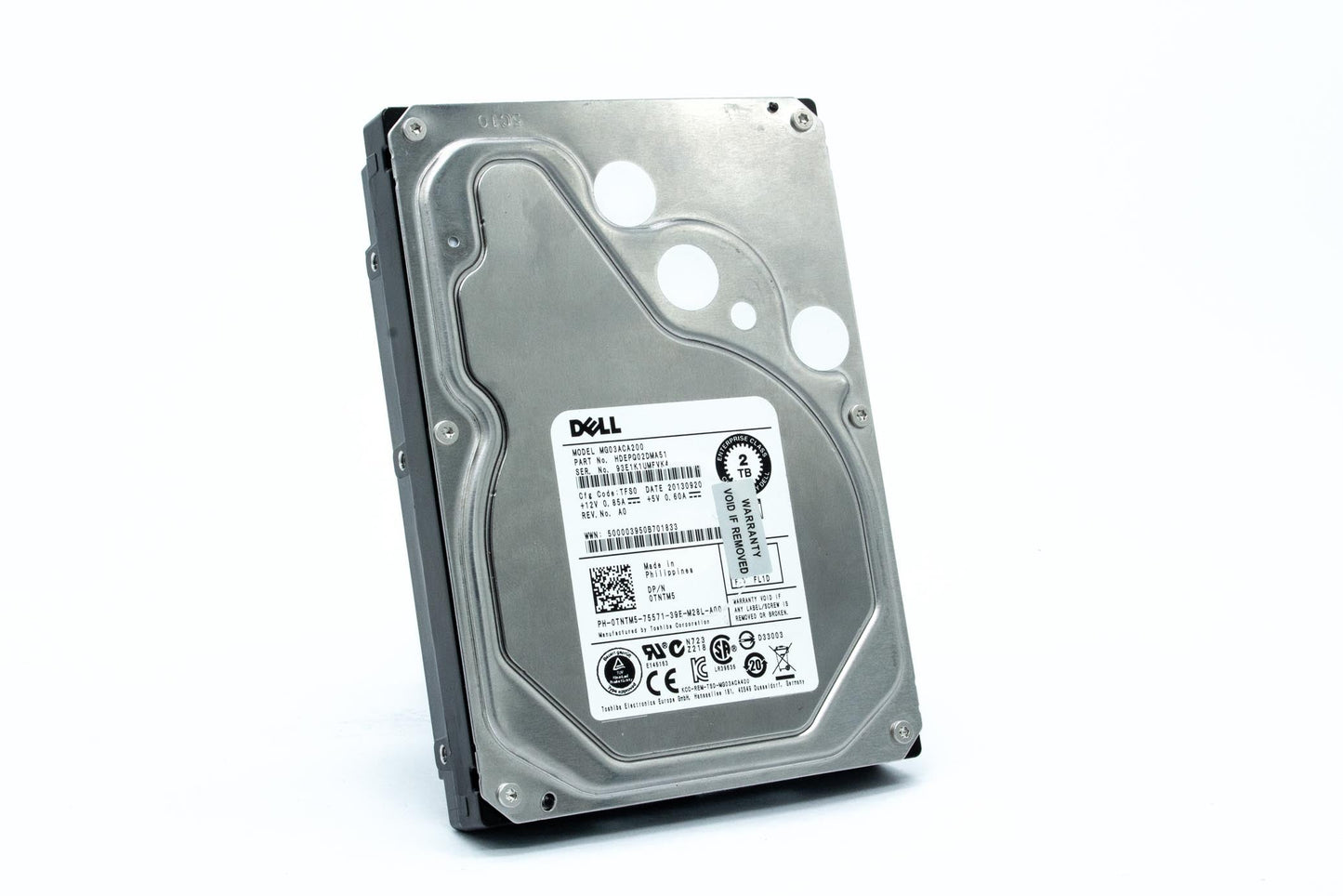 TNTM5 0TNTM5 DELL 2TB 6Gb/s 7.2K LFF 3.5" SATA HDD HARD DRIVE MG03ACA200