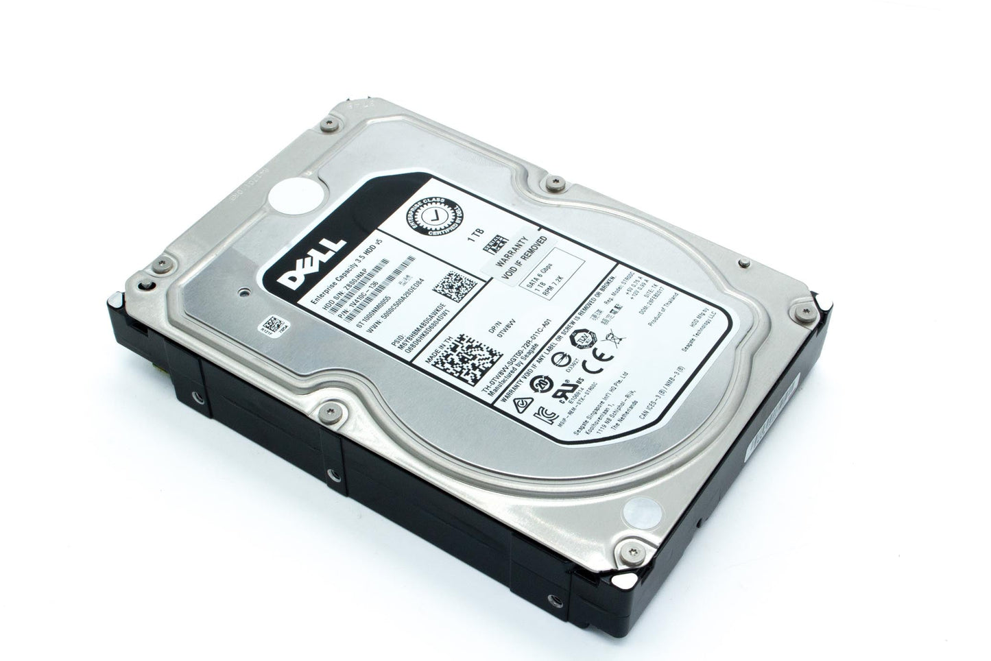 Dell 1TB, HDD, 7.2K RPM, 3.5 inch, Non Encrypted, SATA, 512b, 128MB, Makara BP, Enterprise Class