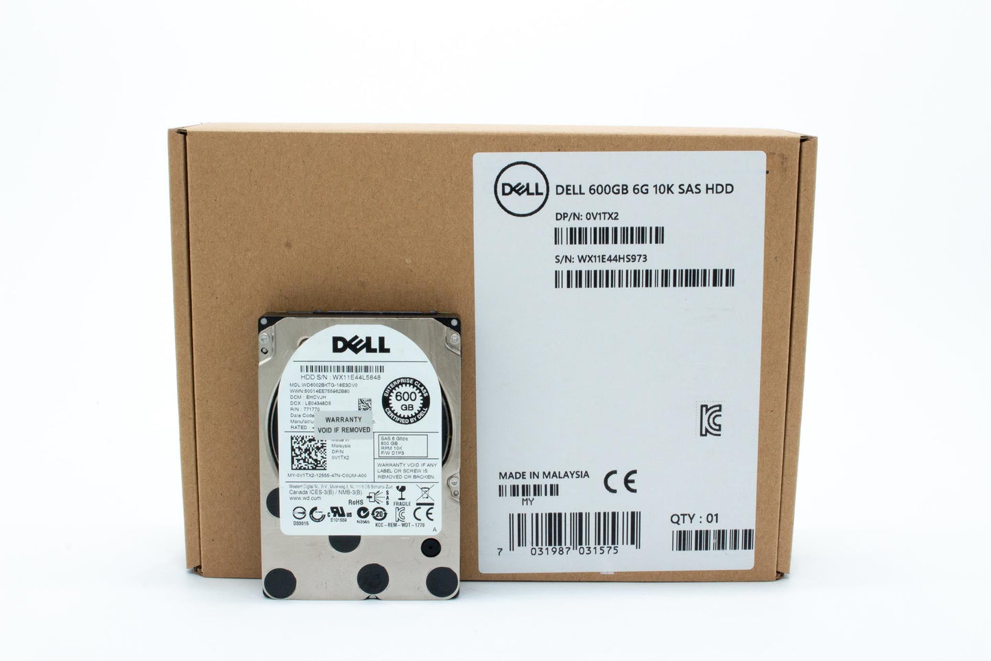 Dell 600GB, 10000 rpm, 2.5", SAS, 6Gbps
