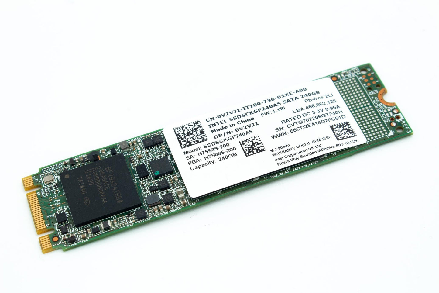 Dell SSD, 240GB, SATA3, M.2, 22mm/80mm/2.38mm, Intel