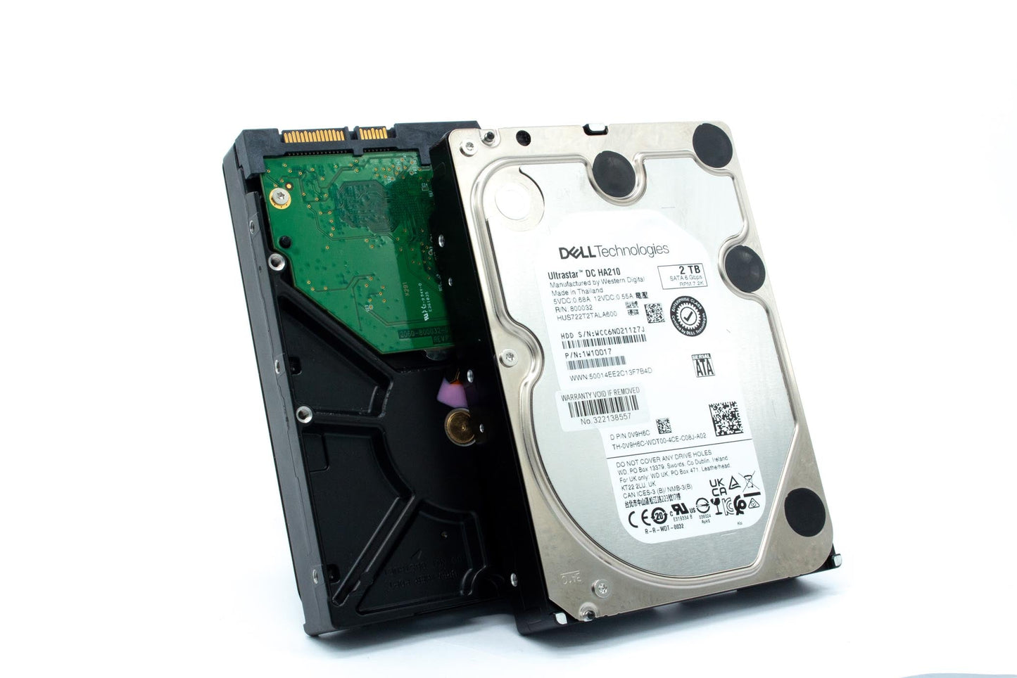 Dell 2TB, HDD, 7.2K RPM, 3.5 inch, Non Encrypted, SATA, 512b, 128MB, Rainier MLK, Enterprise Class