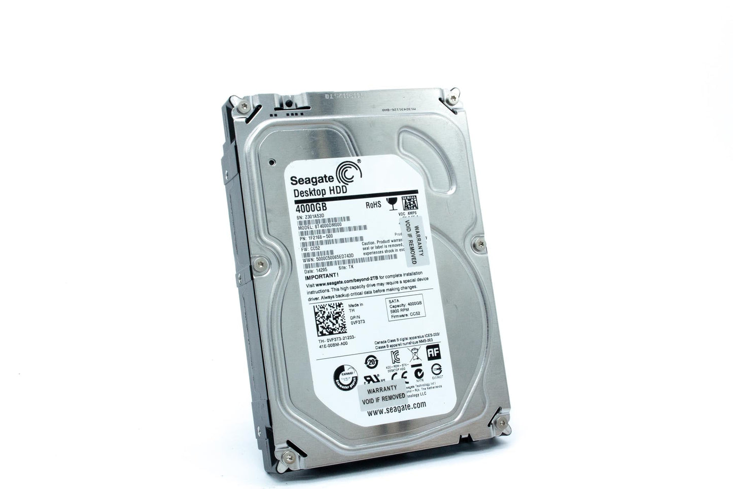 Dell 4TB SATA HDD 7200 rpm 3.5"