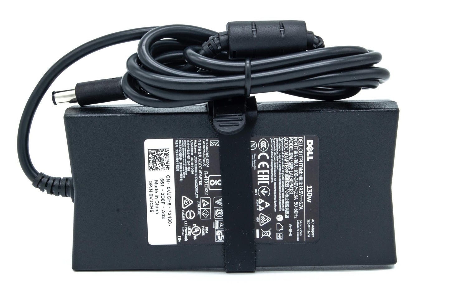 Dell AC Adapter, 130W, 19.5V, 3 Pin, Barrel Connector, E Series Power Cord, M09