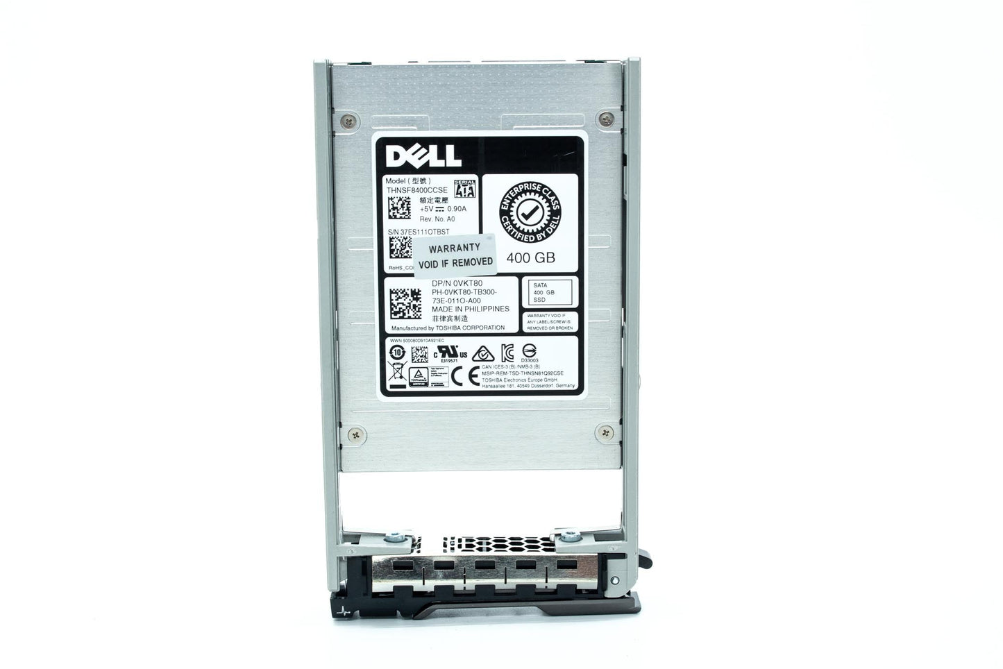 Dell 400 GB, 2.5", Serial ATA III, MLC, 6 Gbit/s