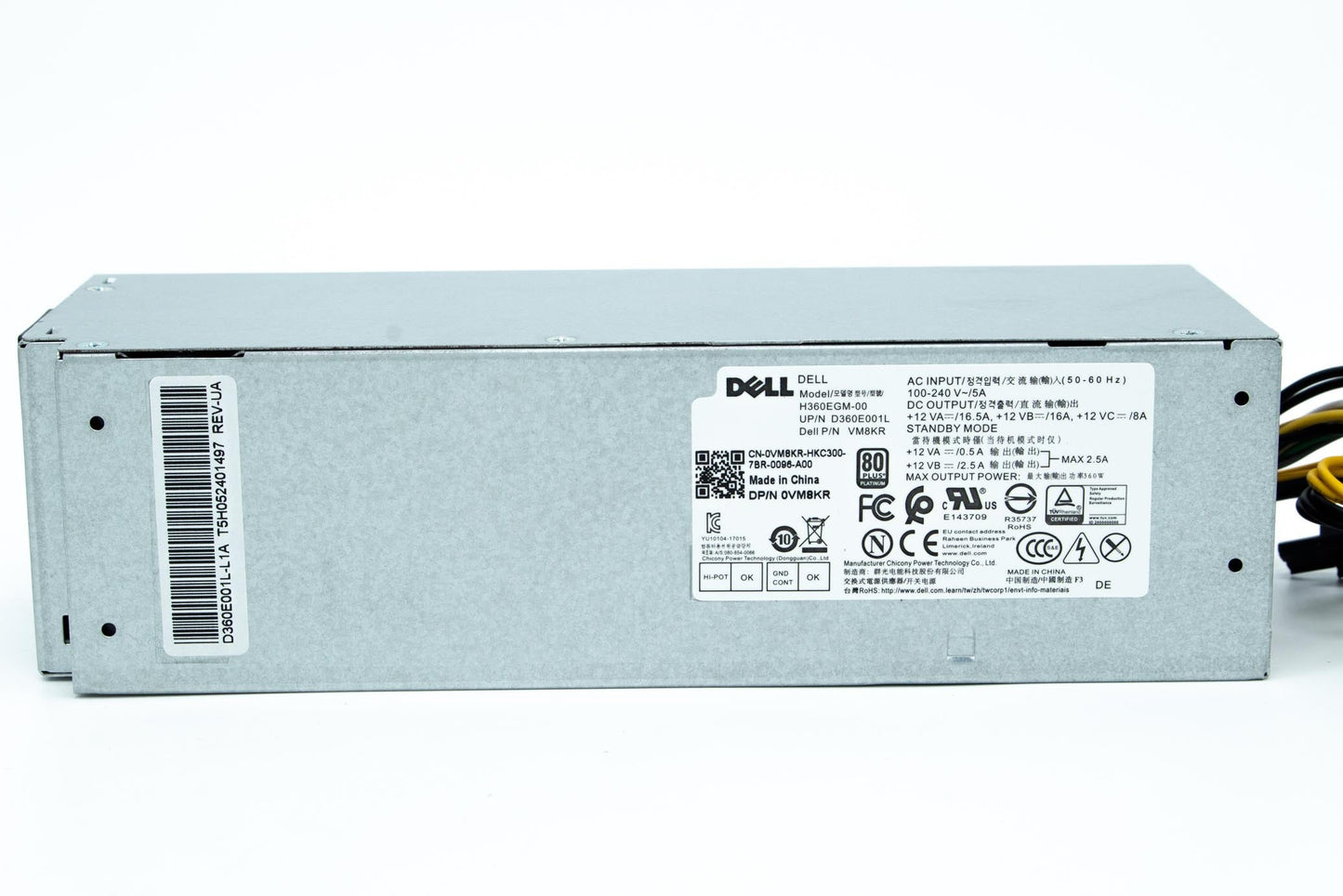 Dell Power Supply, 360W, EPA, Gold, Tower, Chicony, OptiPlex XE3