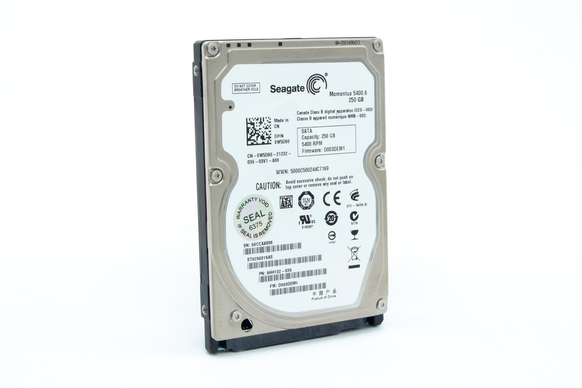 Dell 0W5D80 250GB 2.5-Inch Laptop Internal HDD in Qatar