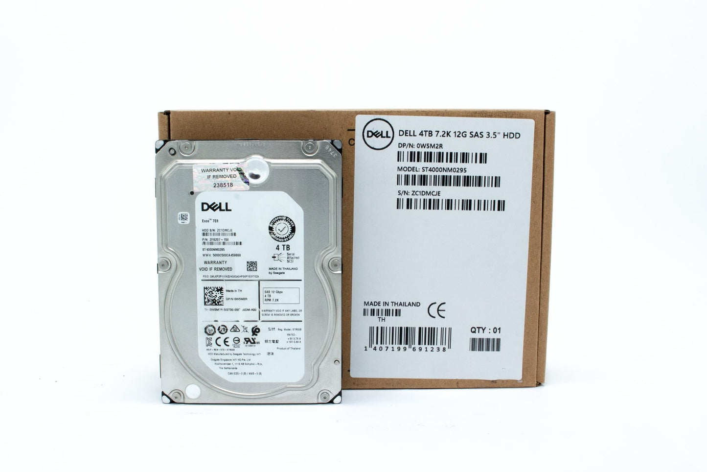 Dell 4TB, 7200 rpm, 3.5", SAS