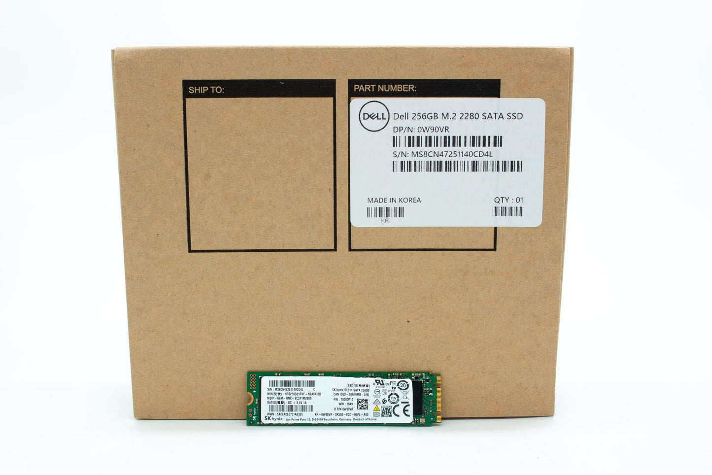 Dell 256GB 6G MLC SATA M.2 SSD