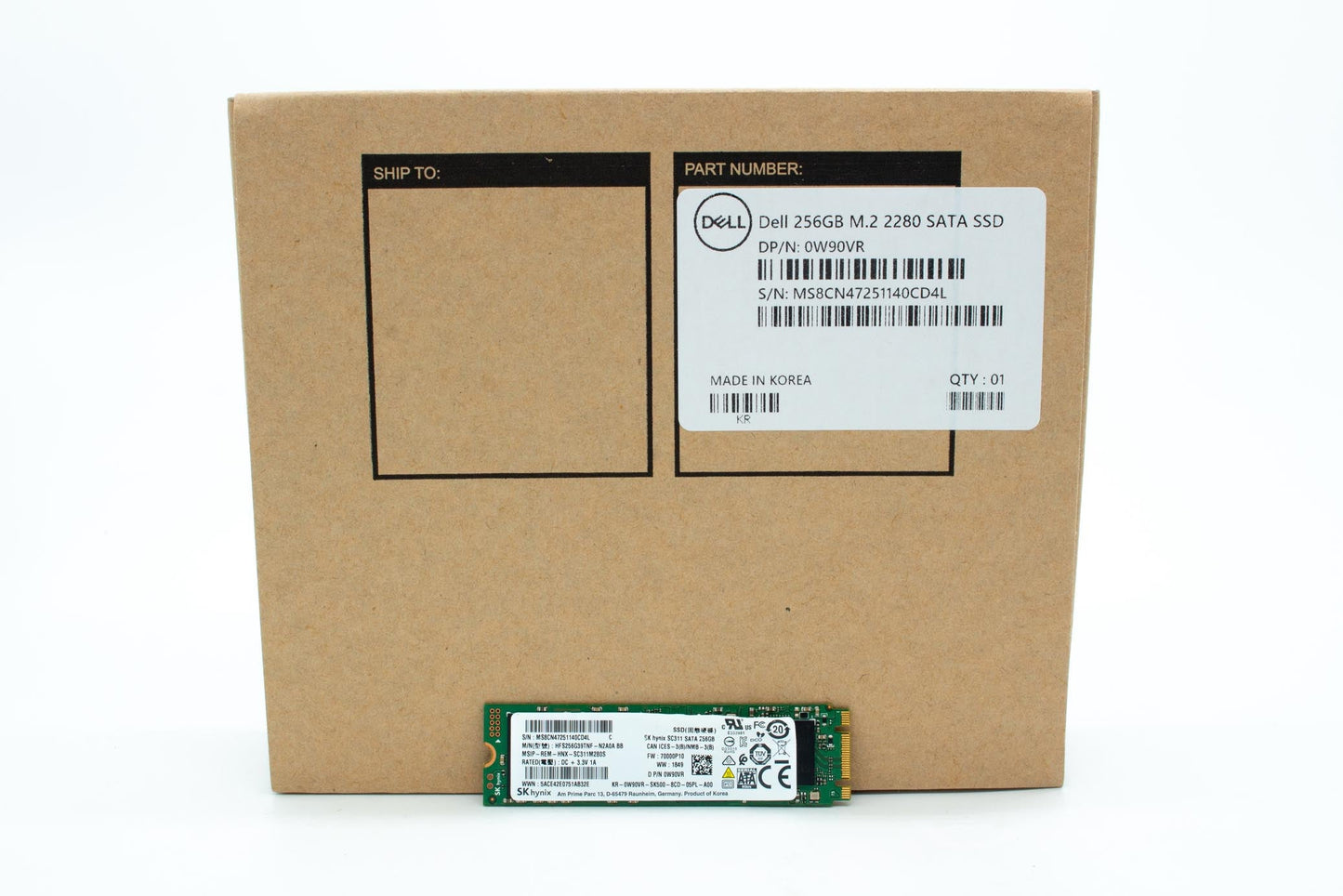Dell 256GB 6G MLC SATA M.2 SSD
