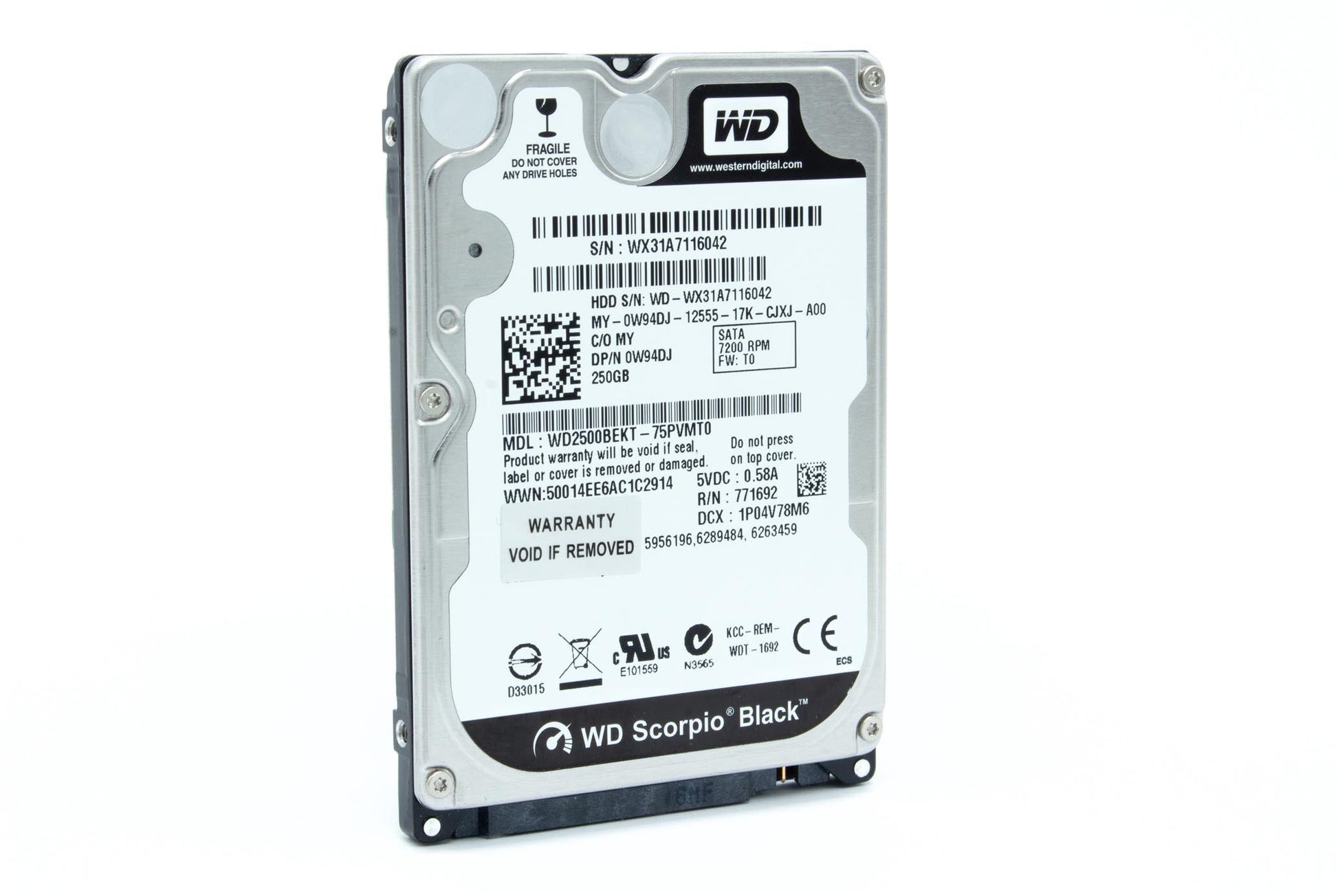  Western Digital (WD2500BEKT) 250GB 2.5" HDD in Qatar 