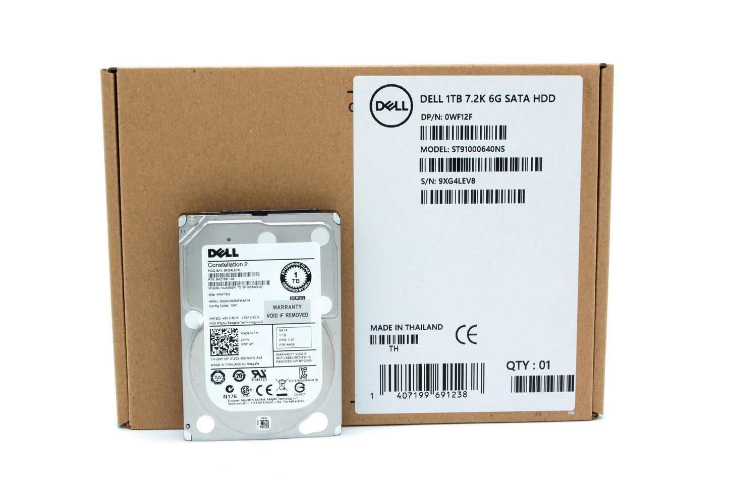 Dell 1TB, 7200rpm, 2.5", SATA