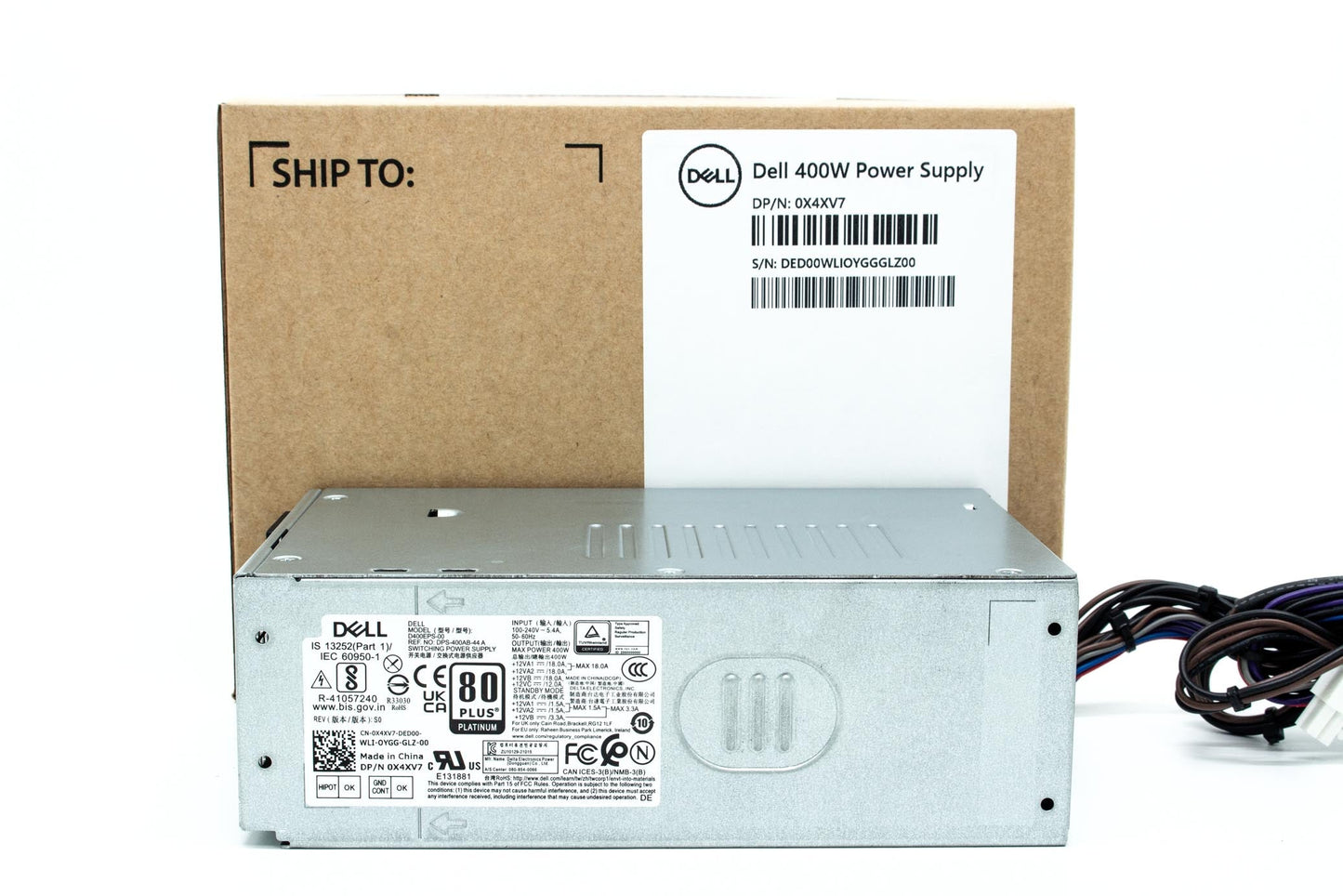 1GPJ4 0X4XV7 New For Dell OptiPlex 3000 MT 3900 MT 5000 7000 400W Power Supply
