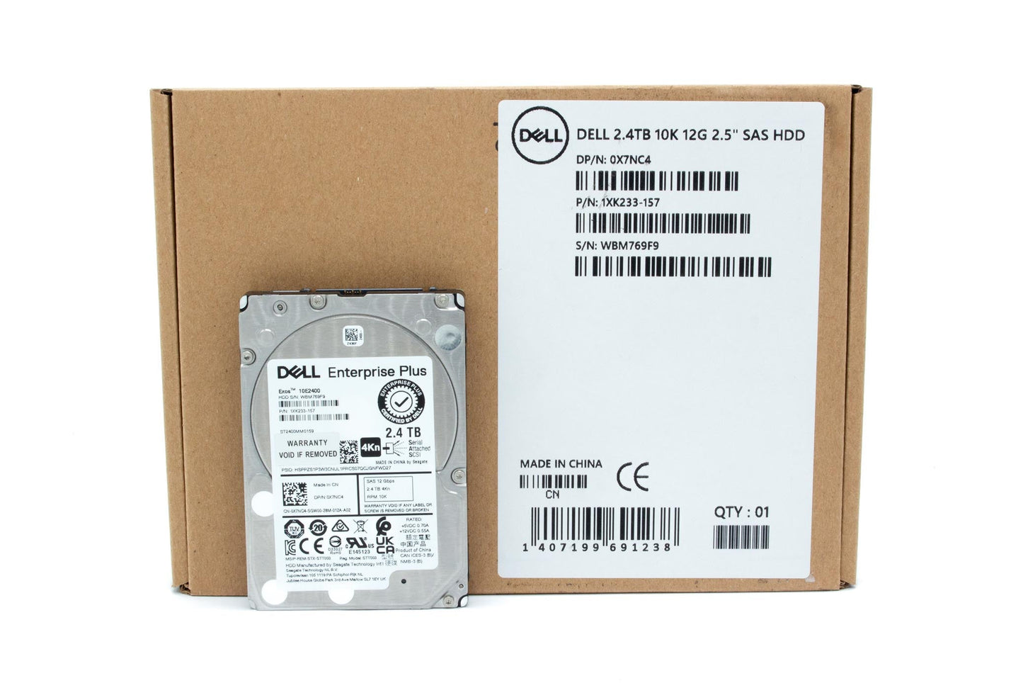 Dell CMPL 2.4TB 10K 12G SED SAS 2.5" HDD