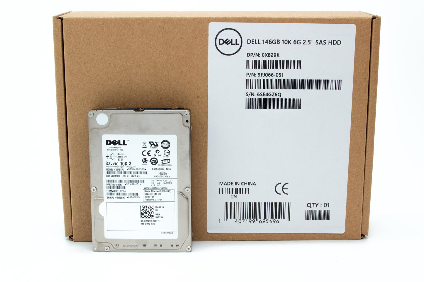 Dell 146GB 2.5" SAS 10K hard drive