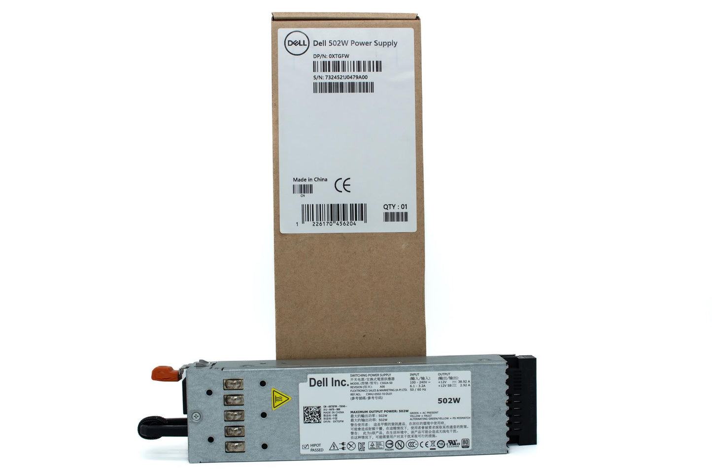 Dell POWEREDGE R510 R515 R610 T710 R715 502W PSU