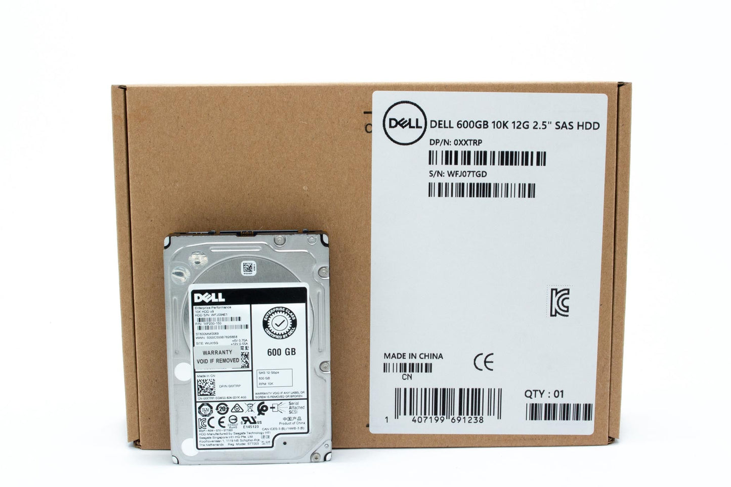 Dell 600GB, 10000 rpm, 2.5", SAS, 12Gbps