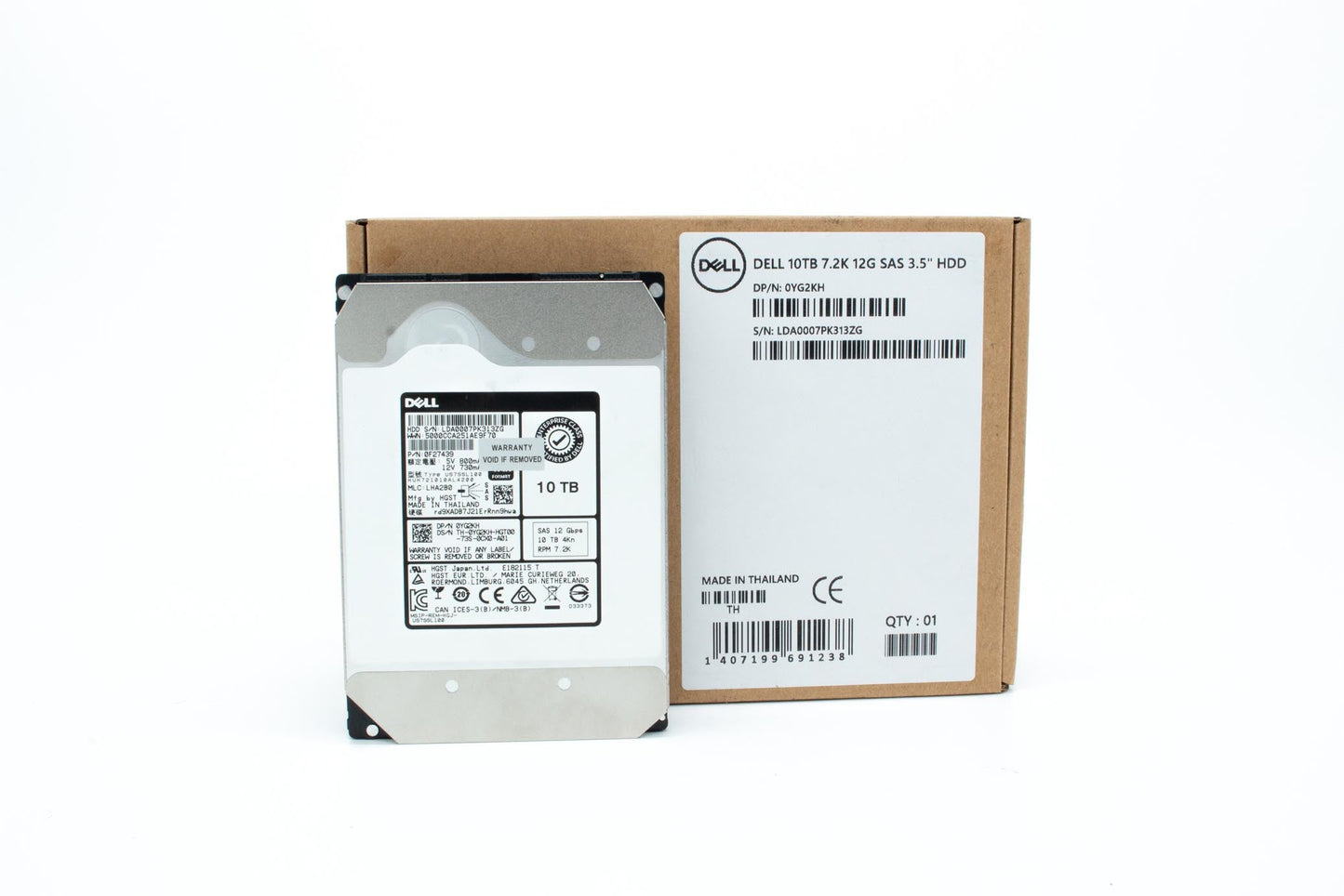 Dell 10000GB, 7200 rpm, 3.5", SAS, 12Gbps