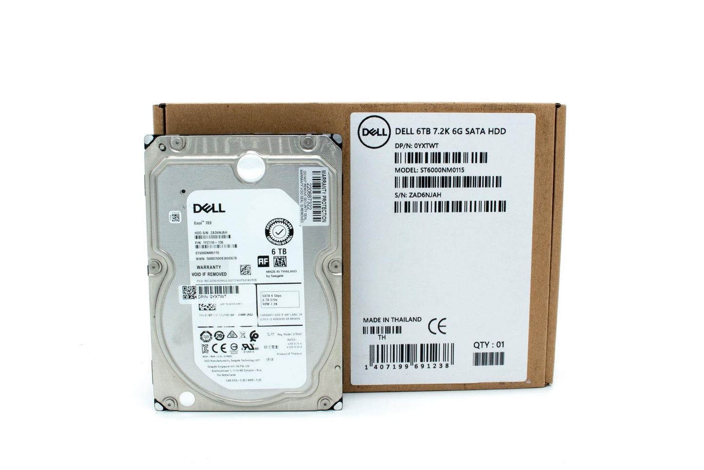Dell 6TB SATA 7200 rpm HDD 3.5"
