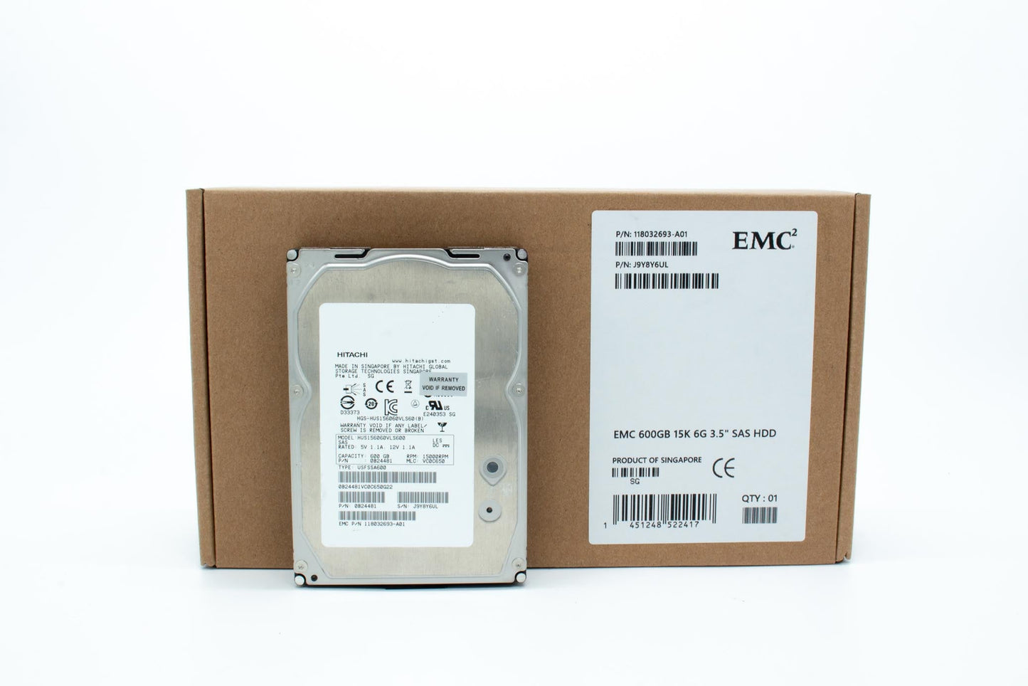 EMC 600GB 3.5TH SAS 15K RPM HDD