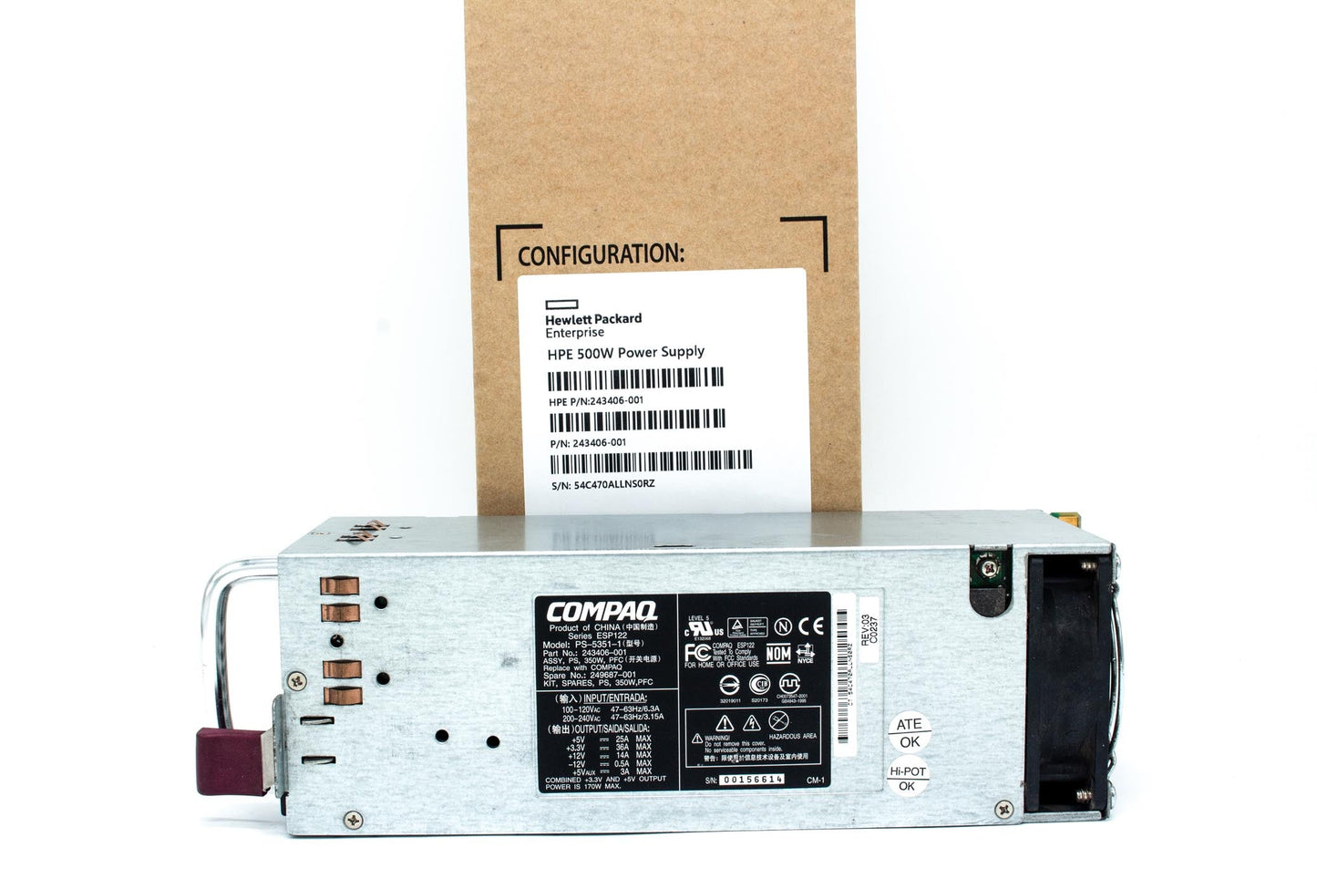 Power supply unit HP 350W
