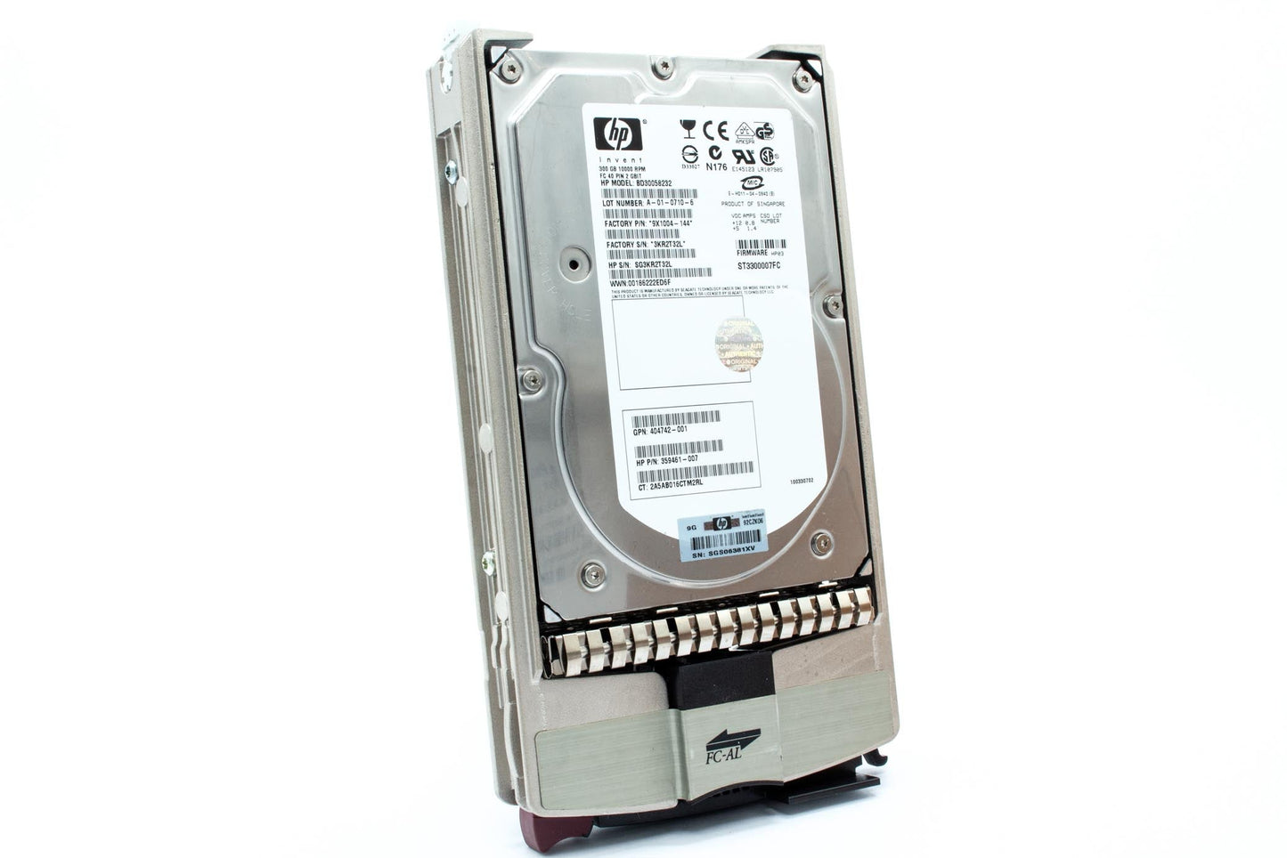 300GB hot-swap dual-port Fiber Channel (FC) hard drive - 10,000 RPM, 1.0-inch high