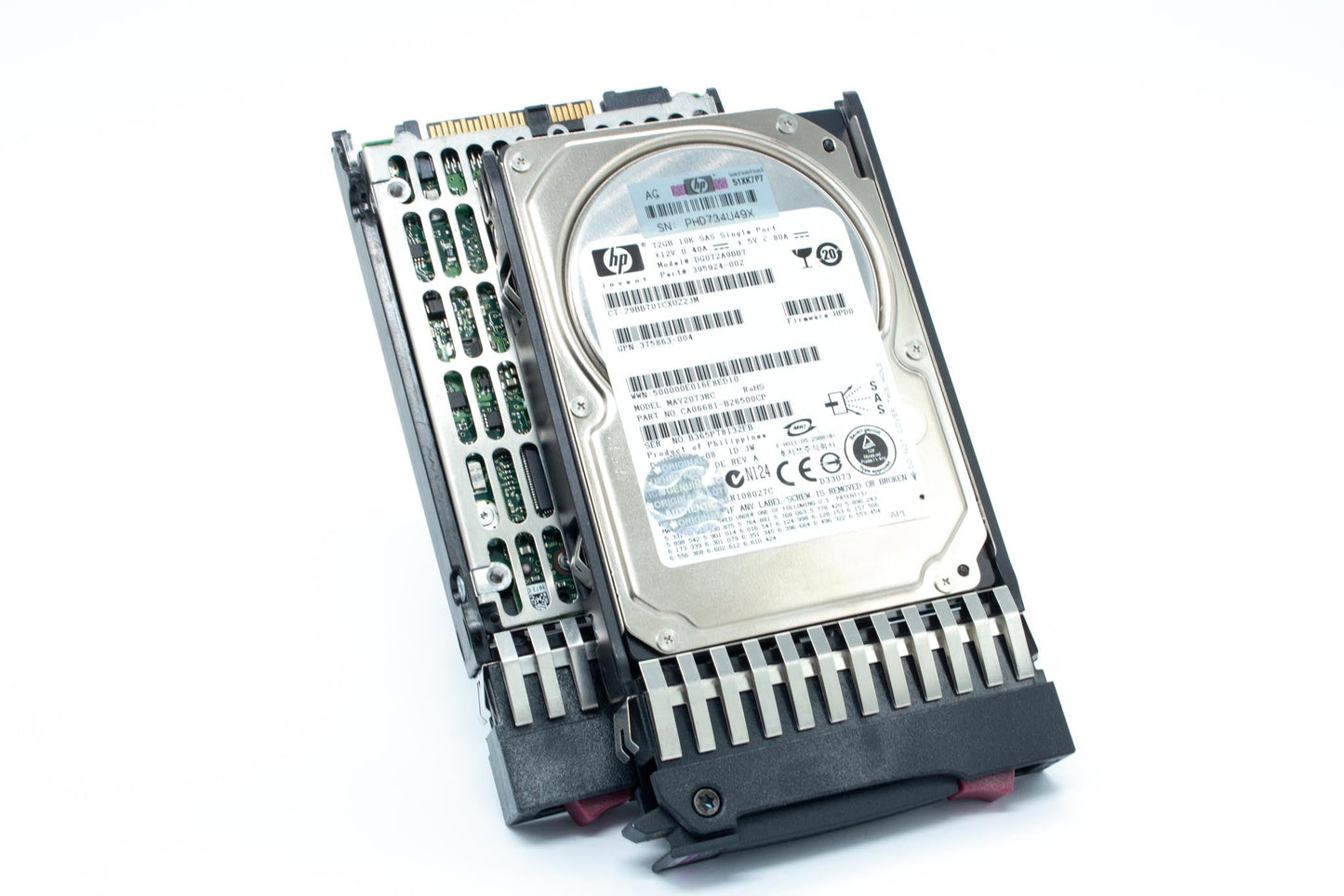 2GB hot-plug single-port SAS hard disk drive - 10,000 RPM, 3Gb/sec transfer rate, 2.5-inch small form factor (SFF)