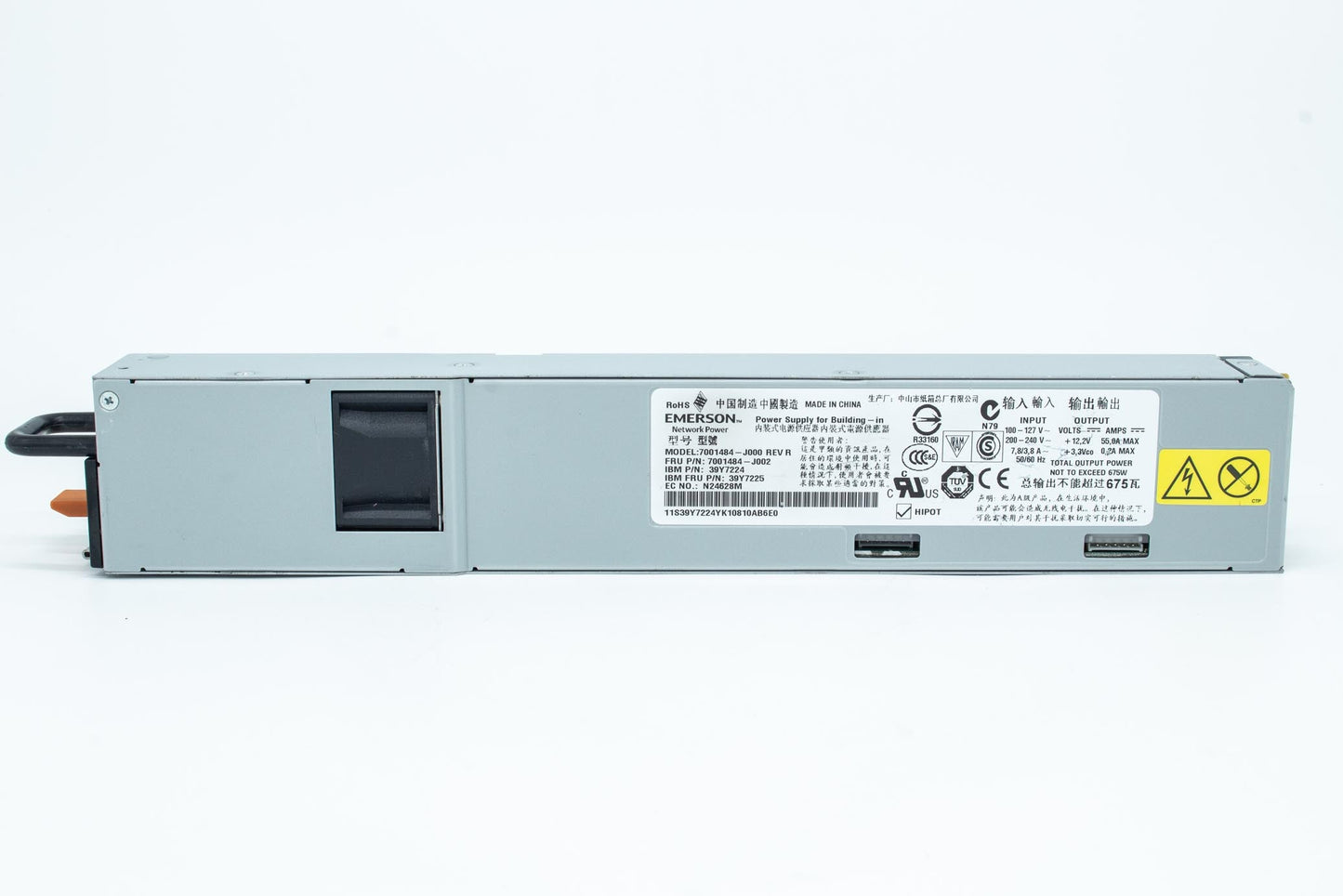 39Y7226 Ibm Xserver X3550/3650 675W Power Supply
