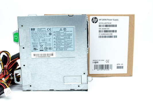 Power supply (240W) - Input 100-240VAC - For Small form factor PC`s (Five output connectors)