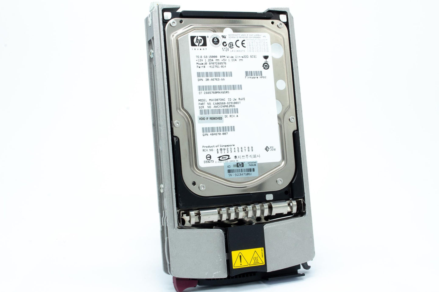 HP 72.8GB 15K SCSI U320 Hard Drive